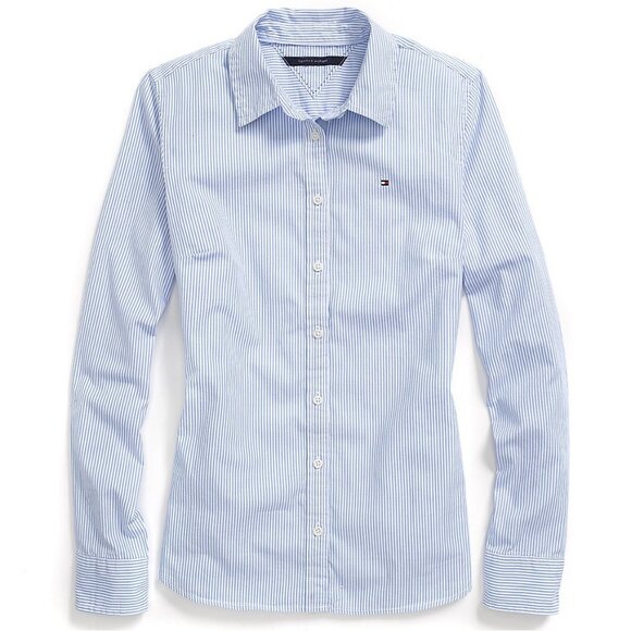 Tommy Hilfiger Women Oxford Striped Shirt - Picture 1 of 7